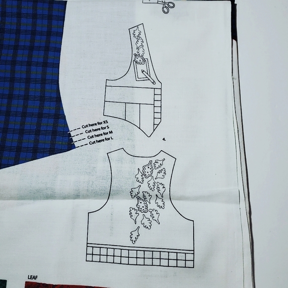 Adult back to school vest fabric panel - Picture 4 of 7